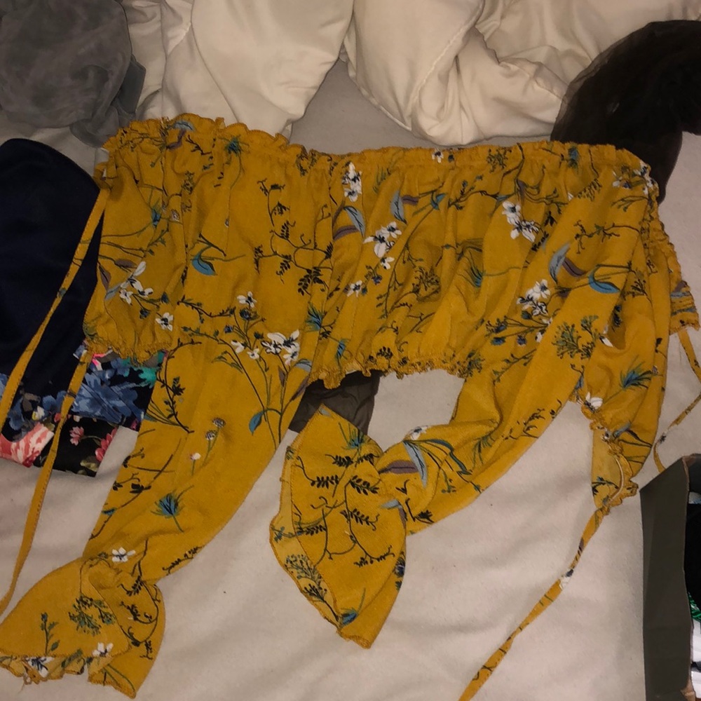 Shein strapless shirt